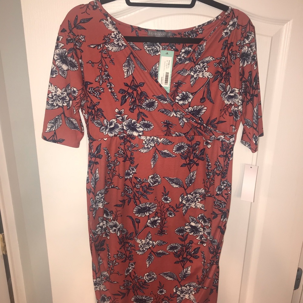 NWT Loveappella Abie Faux Wrap Knit - Maternity